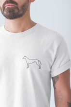 Load image into Gallery viewer, Minimalist Greyhound Outline - Men&#39;s T-Shirt
