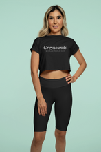 Load image into Gallery viewer, Greyhounds Because People Suck - Women&#39;s Crop T-Shirt
