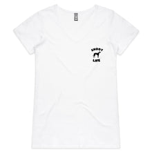 Load image into Gallery viewer, Snoot Life - Women&#39;s V-Neck T-Shirt
