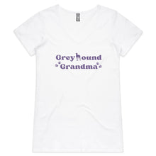 Load image into Gallery viewer, Greyhound Grandma - Women&#39;s V-Neck T-Shirt
