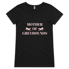 Load image into Gallery viewer, Mother of Greyhounds - Women&#39;s V-Neck T-Shirt
