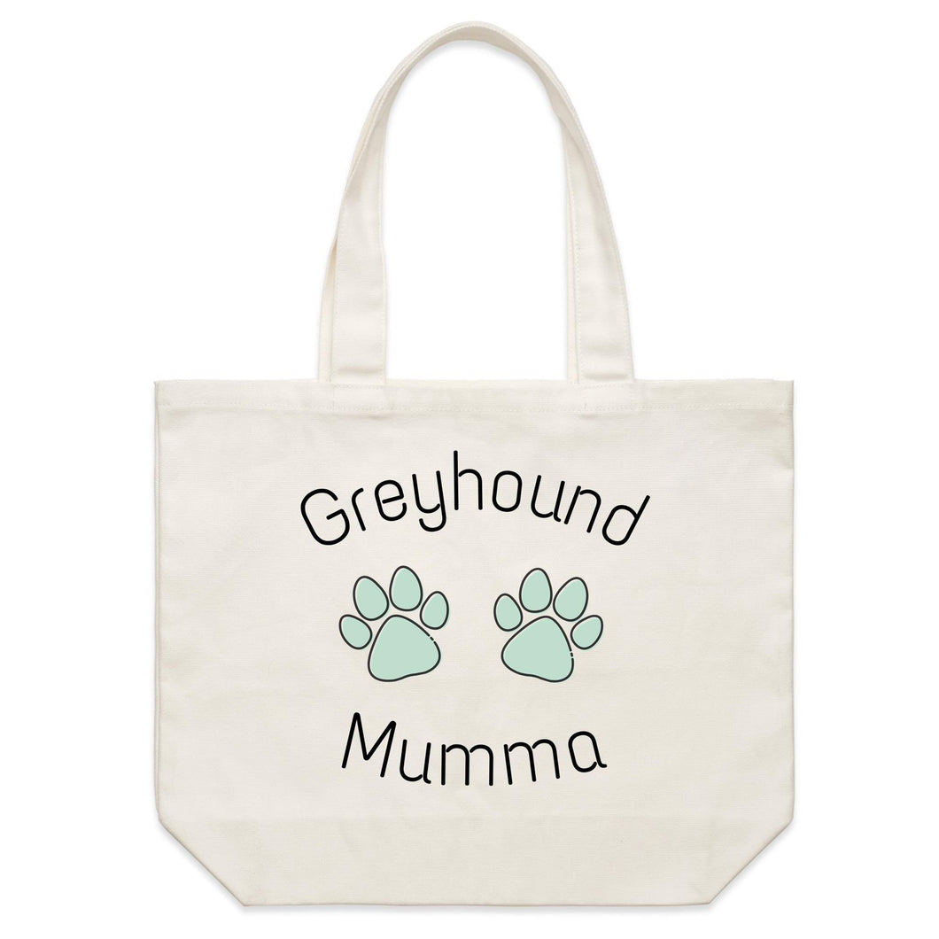 Greyhound Mumma - Shoulder Canvas Tote Bag