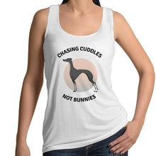 Load image into Gallery viewer, Chasing Cuddles Not Bunnies - Women&#39;s Singlet
