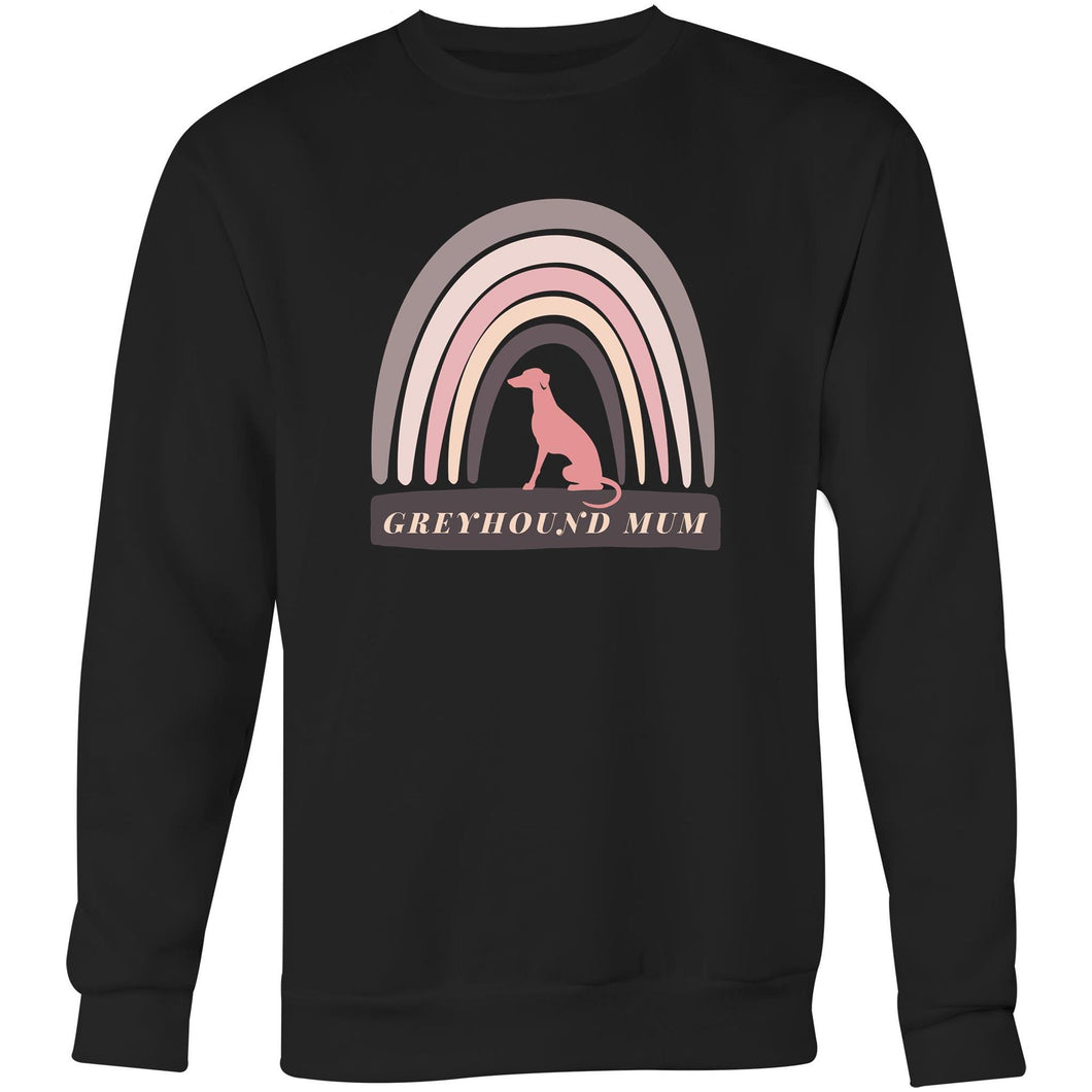 Rainbow Greyhound Mum - Crew Sweatshirt