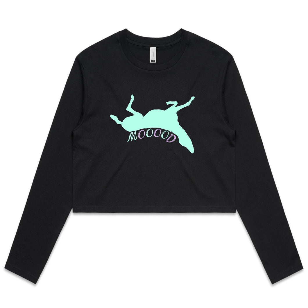 Mood - Women's Long Sleeve Crop T-Shirt