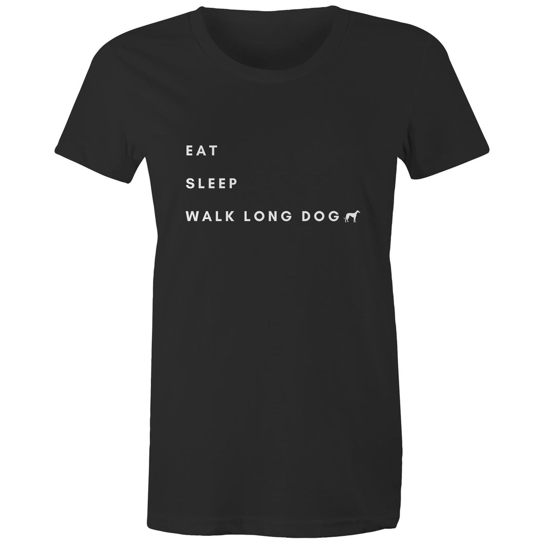 Eat Sleep Walk Long Dog - Women's Classic T-Shirt