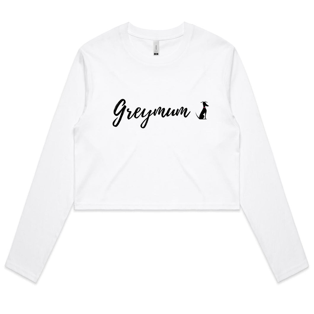 Greymum - Women's Long Sleeve Crop T-Shirt