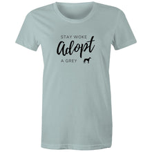 Load image into Gallery viewer, Stay Woke Adopt A Grey - Women&#39;s Classic T-Shirt
