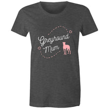 Load image into Gallery viewer, Greyhound Mum Pink Print - Women&#39;s Classic T-Shirt
