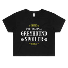 Load image into Gallery viewer, Professional Greyhound Spoiler - Women&#39;s Crop T-Shirt
