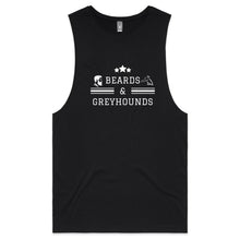 Load image into Gallery viewer, Beards and Greyhounds - Men&#39;s Tank Top Tee
