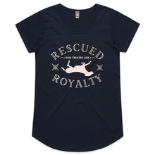 Load image into Gallery viewer, Rescued and Treated like Royalty - Women&#39;s Scoop Neck T-Shirt
