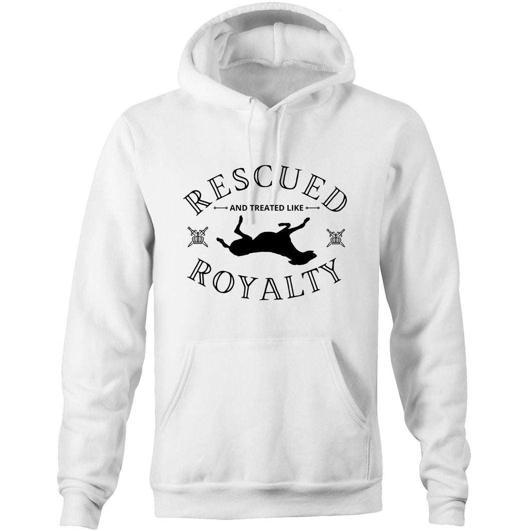 Rescued and Treated Like Royalty - Pocket Hoodie Sweatshirt