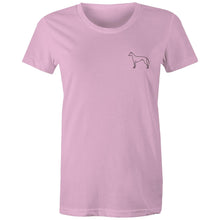 Load image into Gallery viewer, Minimalist Greyhound Outline  - Women&#39;s Classic T-Shirt
