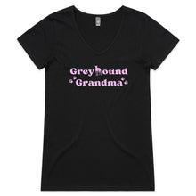 Load image into Gallery viewer, Greyhound Grandma - Women&#39;s V-Neck T-Shirt
