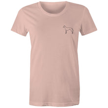 Load image into Gallery viewer, Minimalist Greyhound Outline  - Women&#39;s Classic T-Shirt
