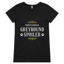 Load image into Gallery viewer, Professional Greyhound Spoiler - Women&#39;s V-Neck T-Shirt
