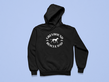 Load image into Gallery viewer, Greyhound Rescue Dad Moustache - Pocket Hoodie Sweatshirt
