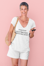 Load image into Gallery viewer, This Is My Greyhound Walking Shirt  - Women&#39;s V-Neck T-Shirt
