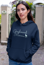 Load image into Gallery viewer, Greyhound Mumma Greyhound Silhouette - Pocket Hoodie Sweatshirt
