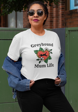 Load image into Gallery viewer, Greyhound Mum Life - Women&#39;s Crop T-Shirt
