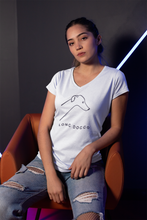 Load image into Gallery viewer, Long Doggo - Women&#39;s V-Neck T-Shirt
