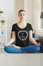 Load image into Gallery viewer, Yoga and Greyhounds - Women&#39;s V-Neck T-Shirt
