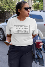 Load image into Gallery viewer, I&#39;d Rather Be At Home With My Greyhound - Women&#39;s Crop T-Shirt
