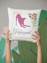 Load image into Gallery viewer, Crazy Greyhound Lady - 100% Linen Cushion Cover
