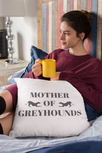 Load image into Gallery viewer, Mother of Greyhounds - 100% Linen Cushion Cover
