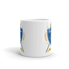 Load image into Gallery viewer, Greyhound Rescue Dad Coat of Arms - White Glossy Mug
