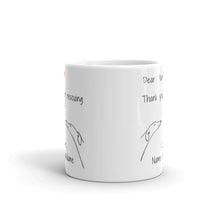 Load image into Gallery viewer, Dear Mum Thank You For Rescuing Us - Personalised White Glossy Mug
