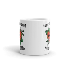 Load image into Gallery viewer, Greyhound Mum Life Tattoo - White Glossy Mug
