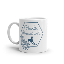 Load image into Gallery viewer, Name Rescued Me - Personalised White Glossy Mug
