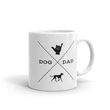 Load image into Gallery viewer, Dog Dad White Glossy Mug
