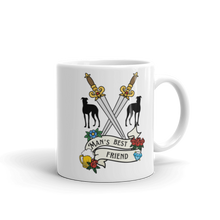 Load image into Gallery viewer, Man&#39;s Best Friend Tattoo - White Glossy Mug
