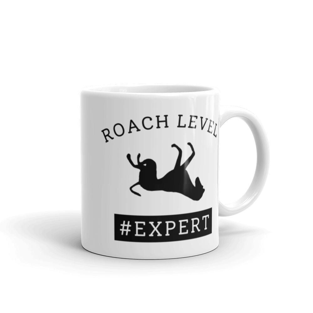 Roach Level #Expert - White Glossy Mug