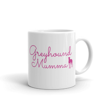 Load image into Gallery viewer, Greyhound Mumma Greyhound Silhouette - White Glossy Mug
