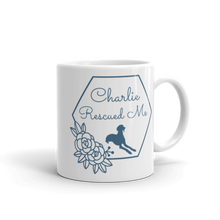 Load image into Gallery viewer, Name Rescued Me - Personalised White Glossy Mug
