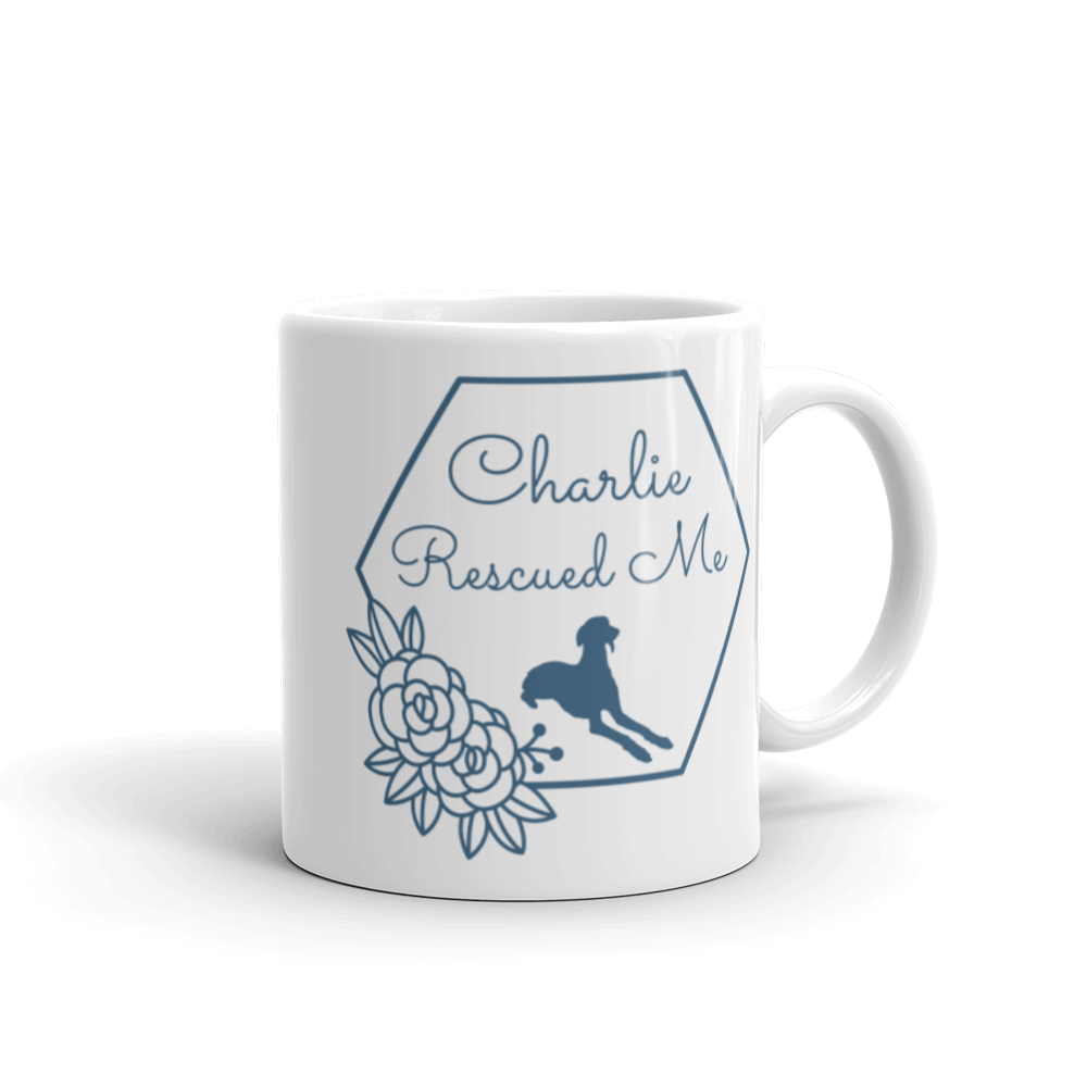 Name Rescued Me - Personalised White Glossy Mug