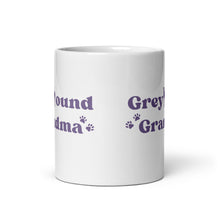 Load image into Gallery viewer, Greyhound Grandma - White Glossy Mug
